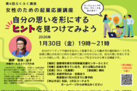 宜野湾市男女共同参画支援センターふくふくより「女性のための起業応援講座」のお知らせ